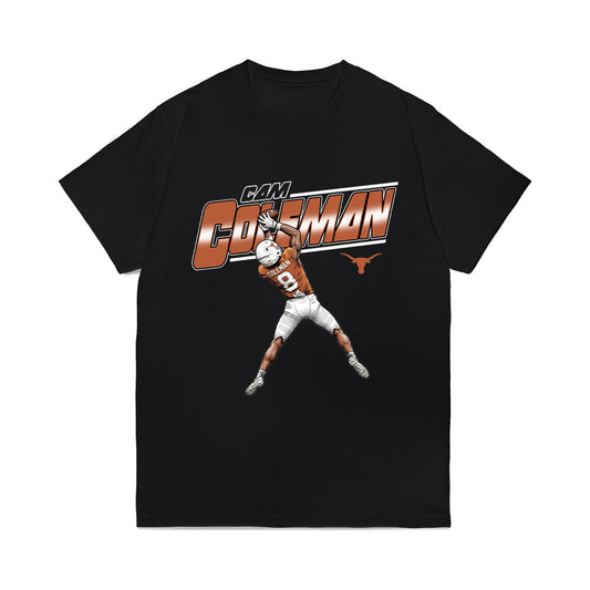 Texas - NCAA Football : Cameron Coleman - Collage Comfort Colors T-Shirt-0