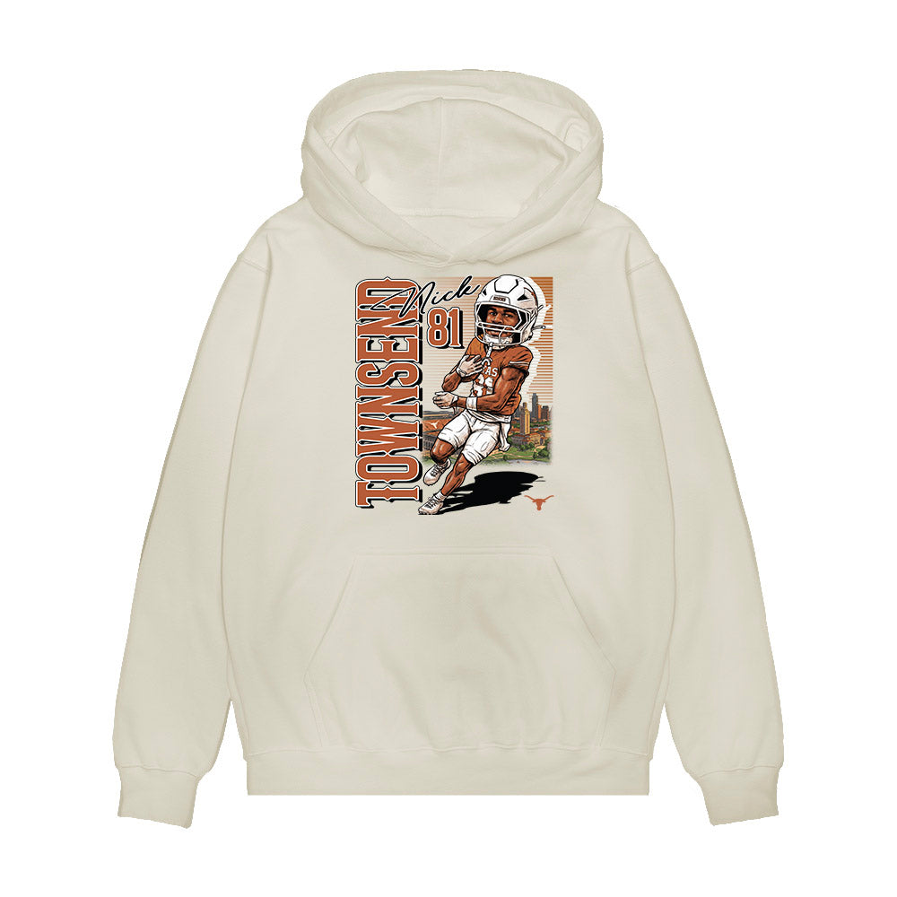 Texas - NCAA Football : Nick Townsend - Collage Premium Hooded Sweatshirt-0