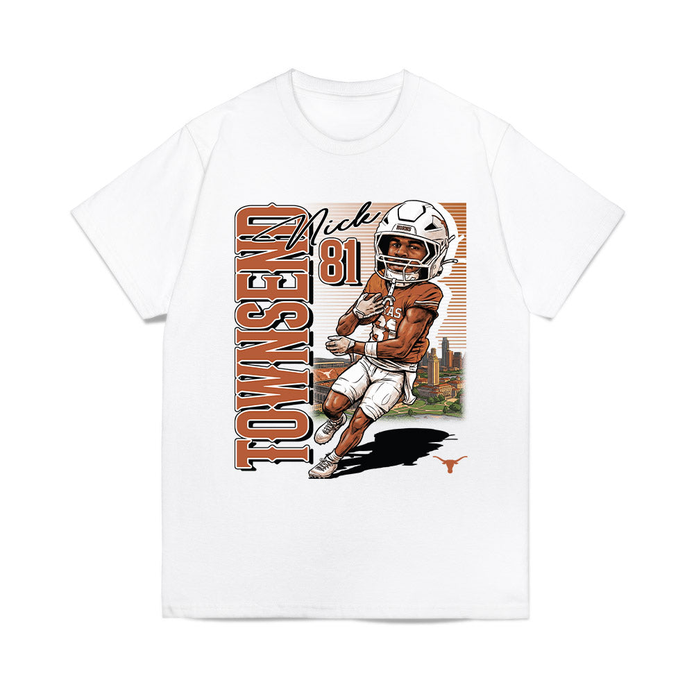 Texas - NCAA Football : Nick Townsend - Collage Comfort Colors T-Shirt-0