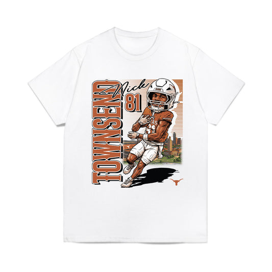 Texas - NCAA Football : Nick Townsend - Collage Comfort Colors T-Shirt-0