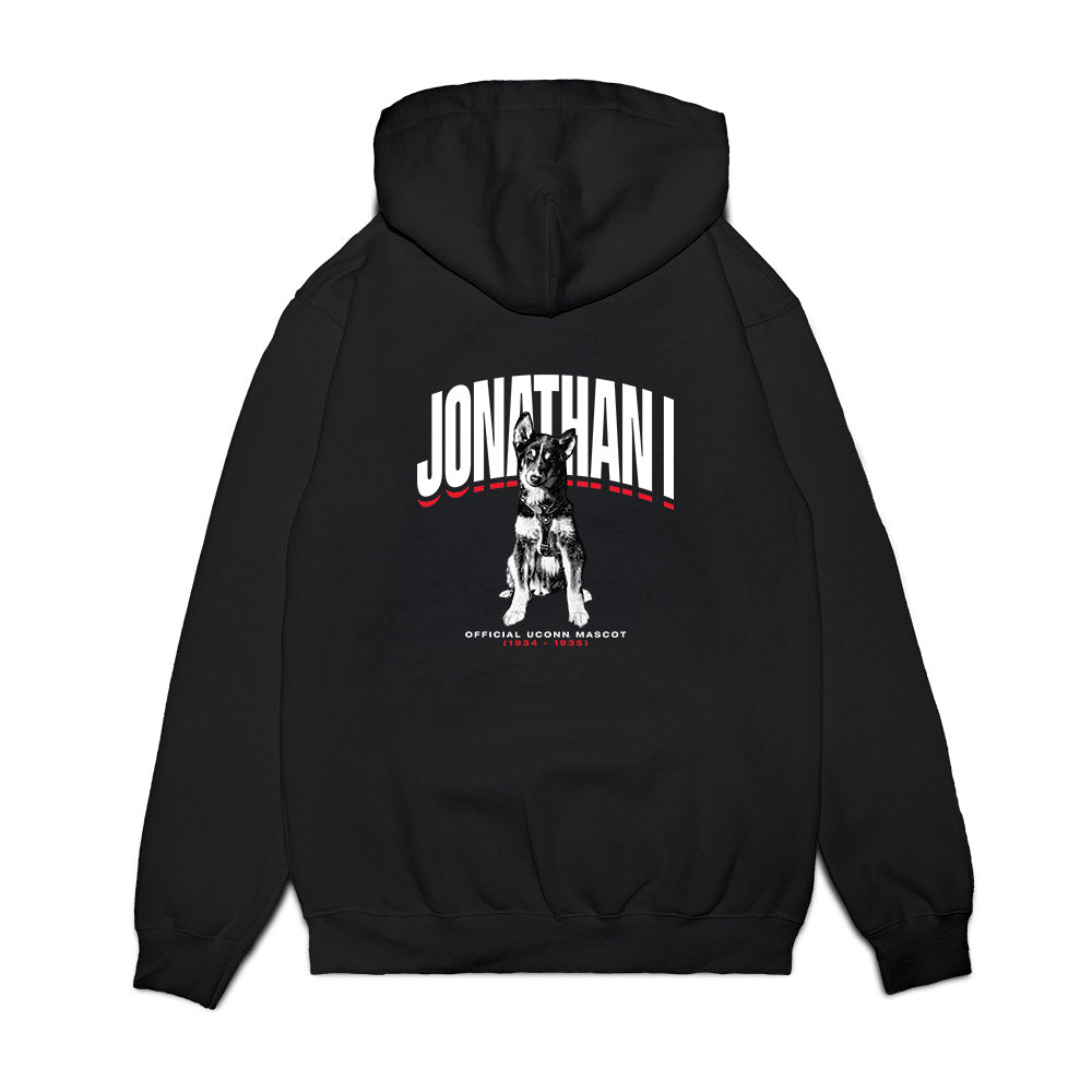 UConn - Huskies Mascot : Jonathan I - Premium Hooded Sweatshirt-1