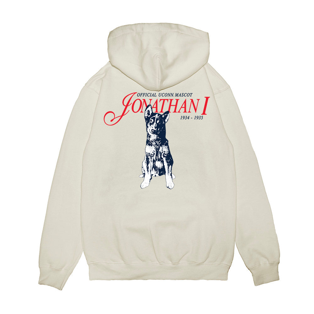 UConn - Huskies Mascot : Jonathan I - Premium Hooded Sweatshirt-1