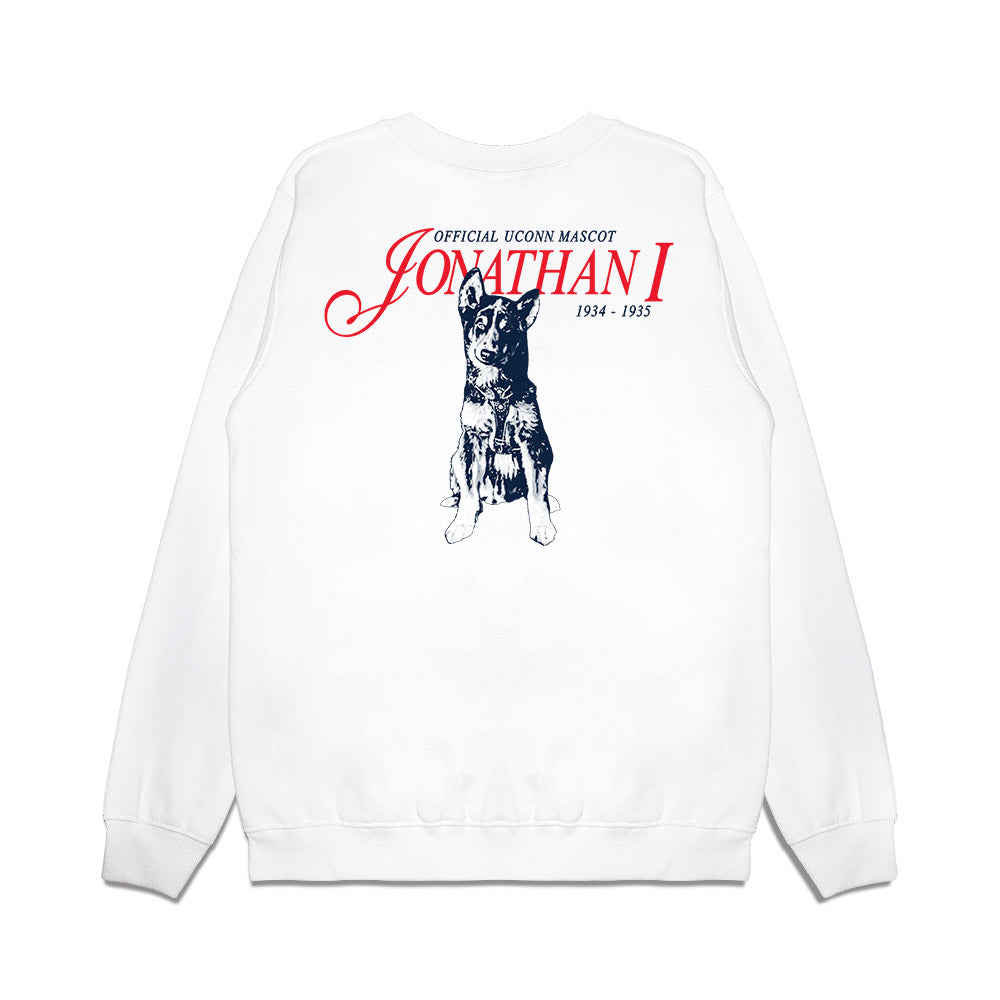 UConn - Huskies Mascot : Jonathan I - Premium Crewneck Sweatshirt-1