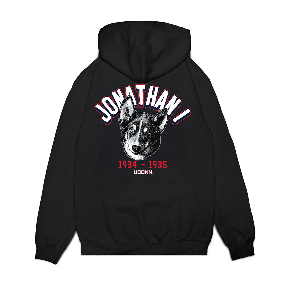 UConn - Huskies Mascot : Jonathan I - Premium Hooded Sweatshirt-1