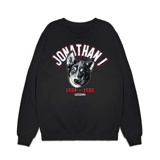 UConn - Huskies Mascot : Jonathan I - Premium Crewneck Sweatshirt-0