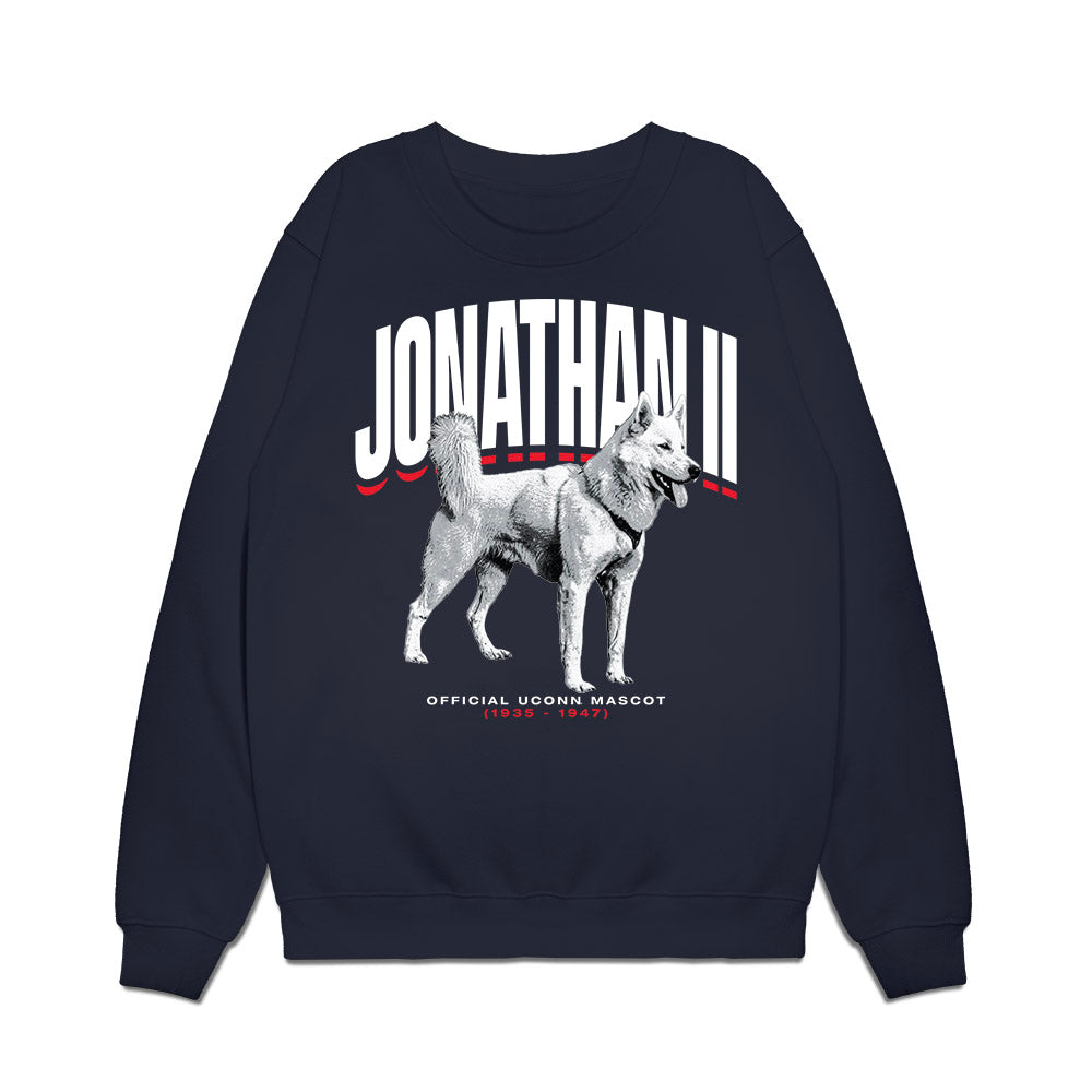 UConn - Huskies Mascot : Jonathan II - Hero Premium Crewneck Sweatshirt-0