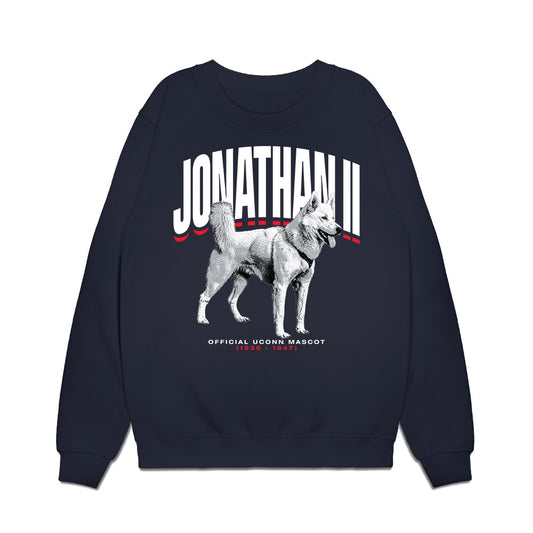 UConn - Huskies Mascot : Jonathan II - Hero Premium Crewneck Sweatshirt-0