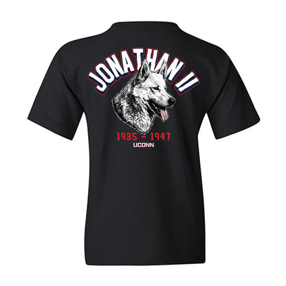 UConn - Huskies Mascot : Jonathan II - Caricature Youth T-Shirt-1