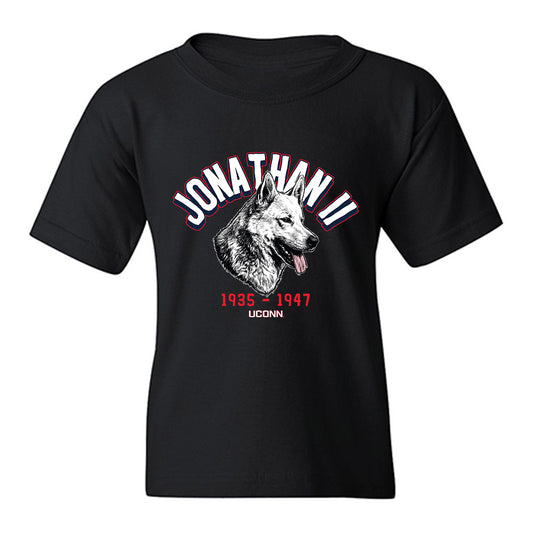 UConn - Huskies Mascot : Jonathan II - Caricature Youth T-Shirt-0