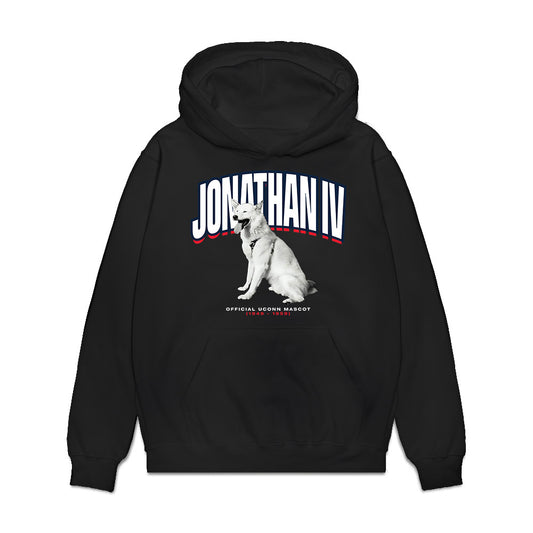UConn - Huskies Mascot : Jonathan IV - Hero Premium Hooded Sweatshirt-0