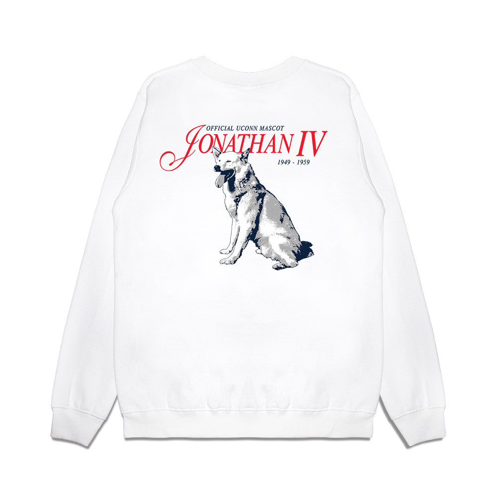 UConn - Huskies Mascot : Jonathan IV - Legacy Premium Crewneck Sweatshirt-1
