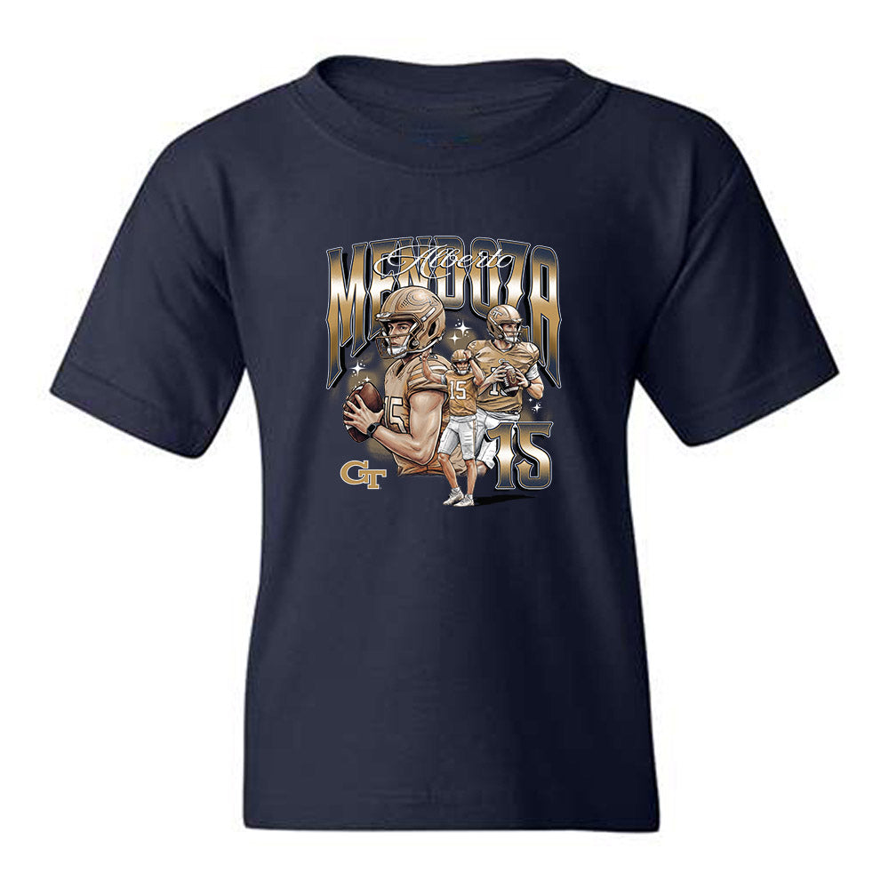 Georgia Tech - NCAA Football : Alberto Mendoza - Collage Youth T-Shirt-0