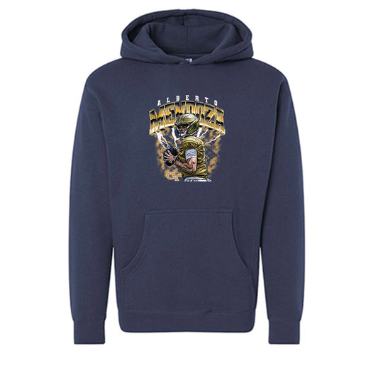 Georgia Tech - NCAA Football : Alberto Mendoza - Collage Hooded Pullover Sweatshirt-0