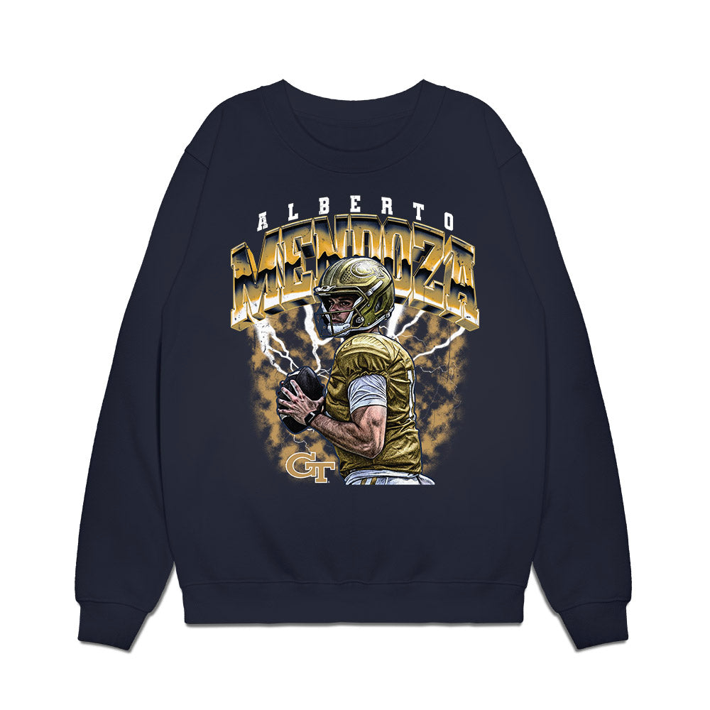 Georgia Tech - NCAA Football : Alberto Mendoza - Collage Premium Crewneck Sweatshirt-0