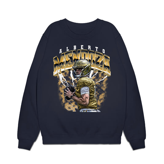 Georgia Tech - NCAA Football : Alberto Mendoza - Collage Premium Crewneck Sweatshirt-0