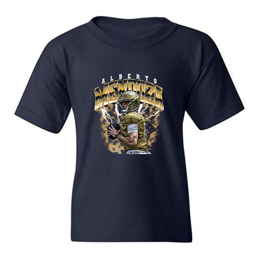 Georgia Tech - NCAA Football : Alberto Mendoza - Collage Youth T-Shirt-0