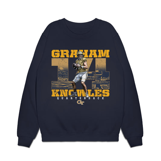 Georgia Tech - NCAA Football : Graham Knowles - Collage Premium Crewneck Sweatshirt-0