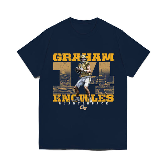 Georgia Tech - NCAA Football : Graham Knowles - Collage Comfort Colors T-Shirt-0