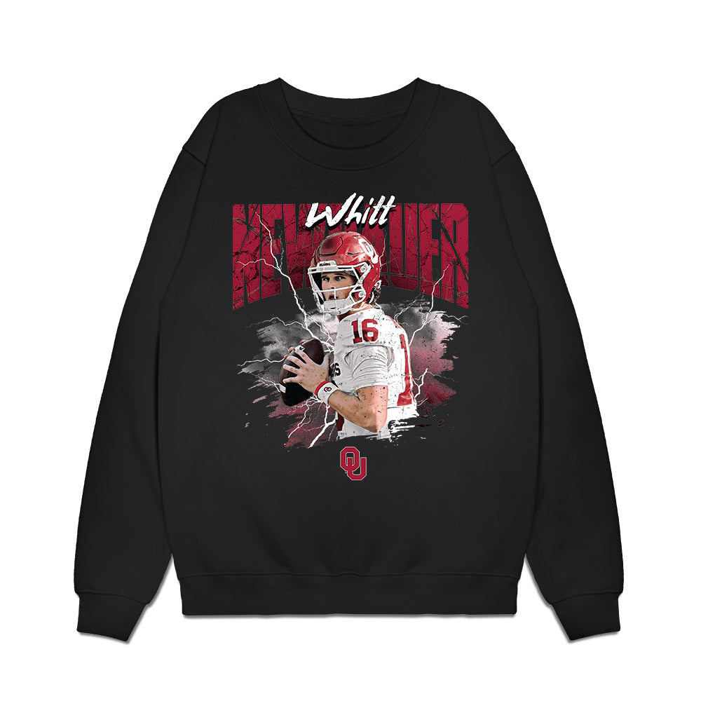Oklahoma - NCAA Football : Whitt Newbauer - Collage Premium Crewneck Sweatshirt-0