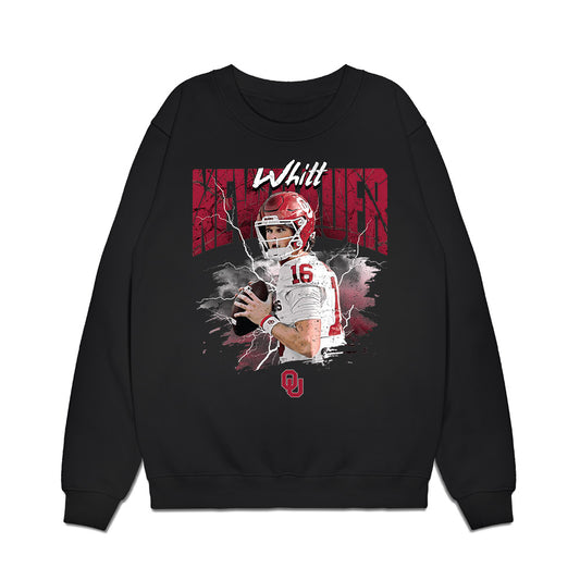Oklahoma - NCAA Football : Whitt Newbauer - Collage Premium Crewneck Sweatshirt-0