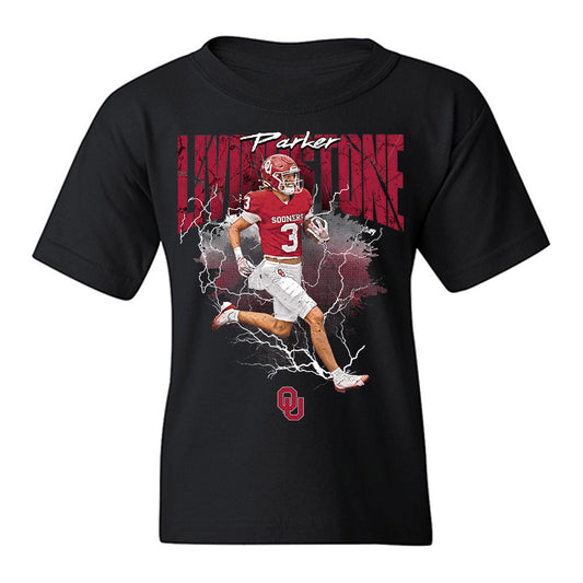 Oklahoma - NCAA Football : Parker Livingstone - Collage Youth T-Shirt-0