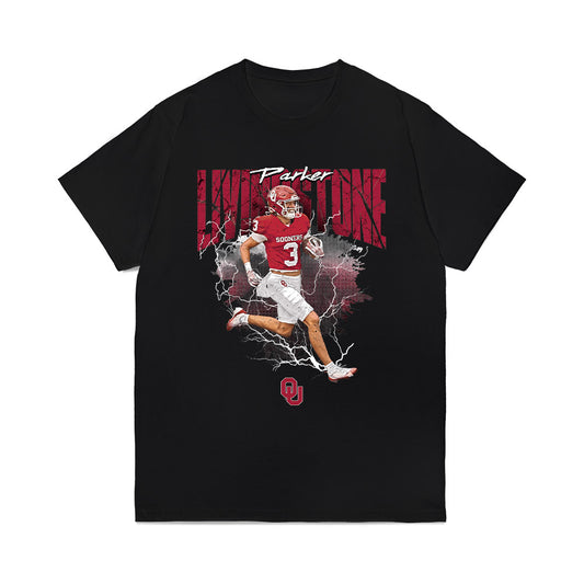 Oklahoma - NCAA Football : Parker Livingstone - Collage Comfort Colors T-Shirt-0