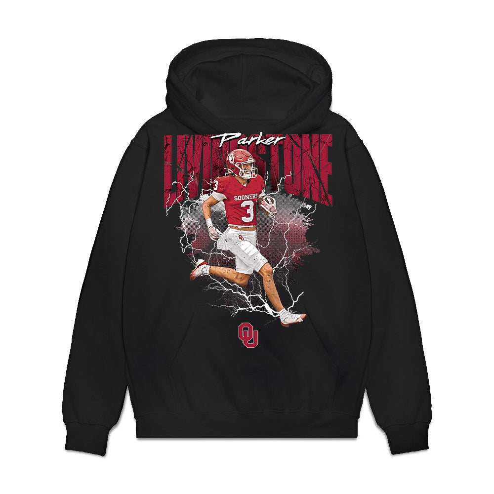 Oklahoma - NCAA Football : Parker Livingstone - Collage Premium Hooded Sweatshirt-0