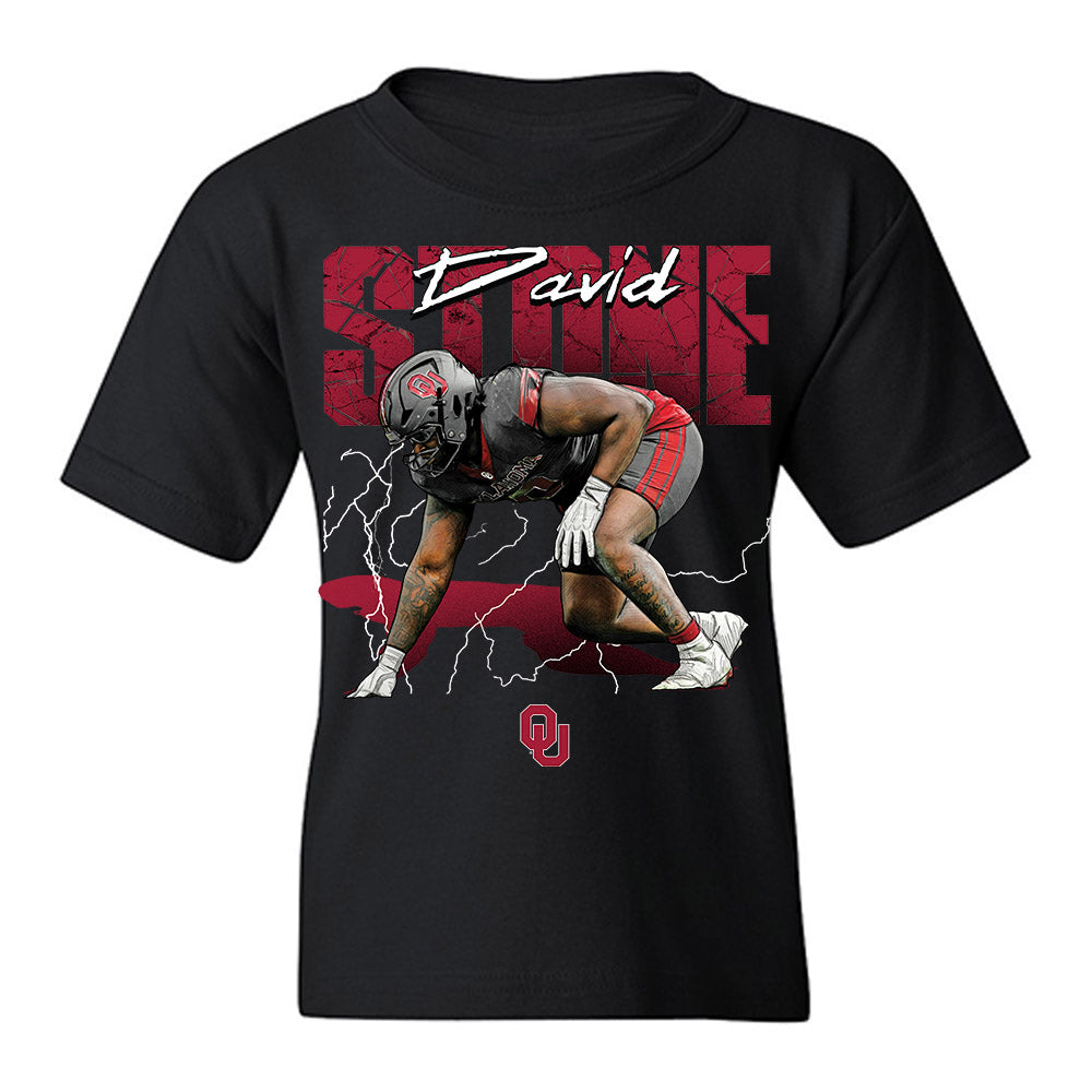 Oklahoma - NCAA Football : David Stone - Collage Youth T-Shirt-0