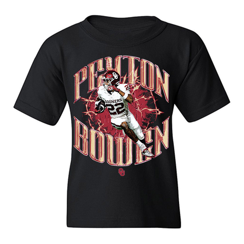 Oklahoma - NCAA Football : Peyton Bowen - Collage Youth T-Shirt-0