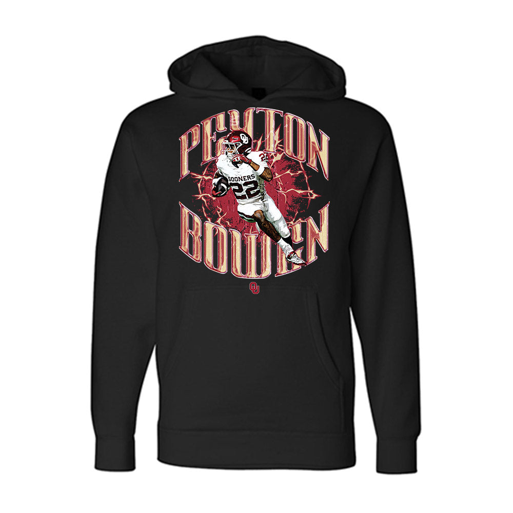 Oklahoma - NCAA Football : Peyton Bowen - Collage Hooded Pullover Sweatshirt-0