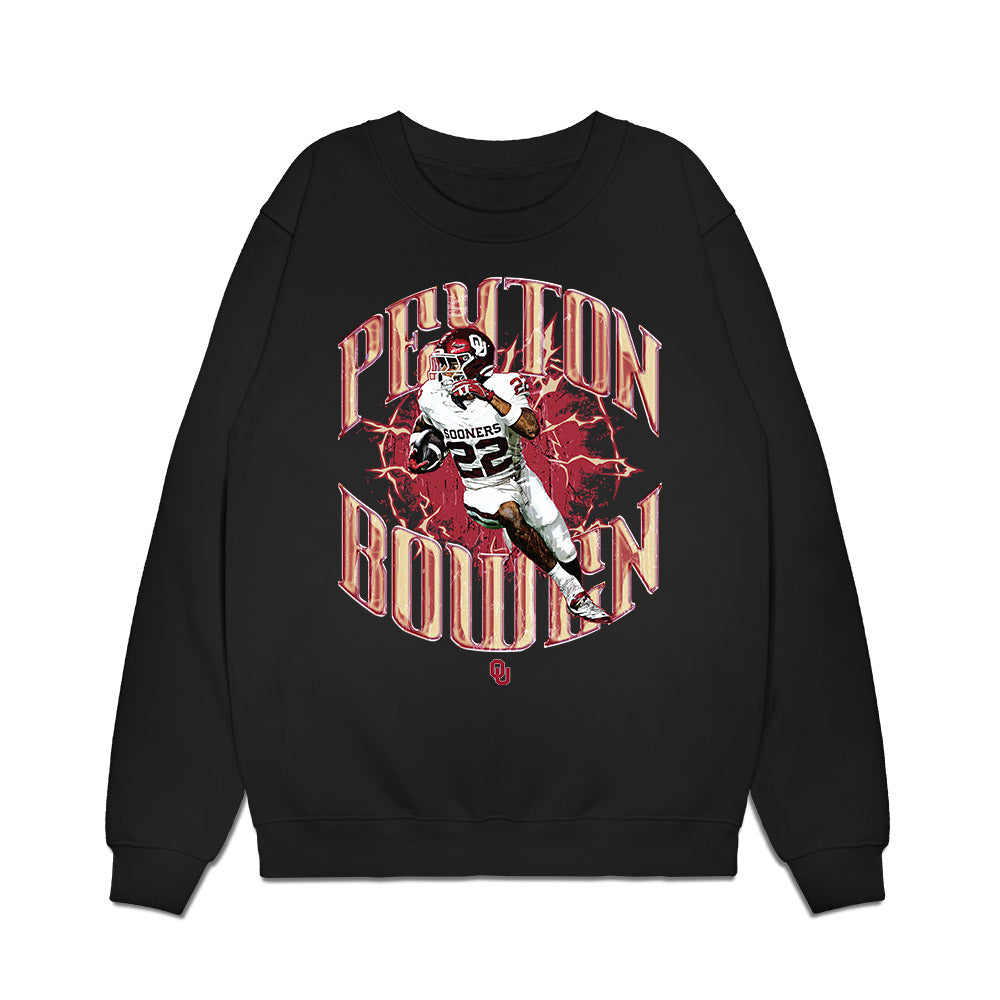 Oklahoma - NCAA Football : Peyton Bowen - Collage Premium Crewneck Sweatshirt-0