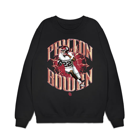 Oklahoma - NCAA Football : Peyton Bowen - Collage Premium Crewneck Sweatshirt-0