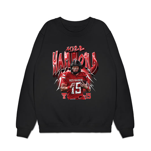 Texas Tech - NCAA Football : Will Hammond - Collage Premium Crewneck Sweatshirt-0