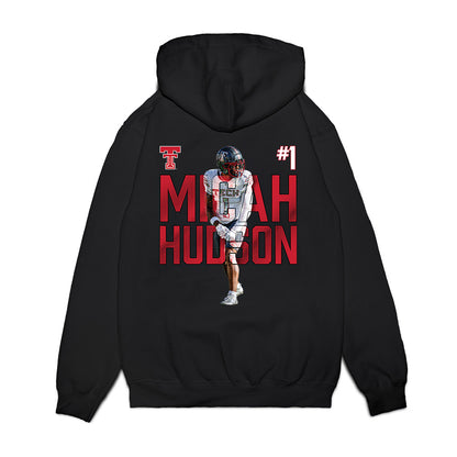 Texas Tech - NCAA Football : Micah Hudson - Collage Premium Hooded Sweatshirt-1