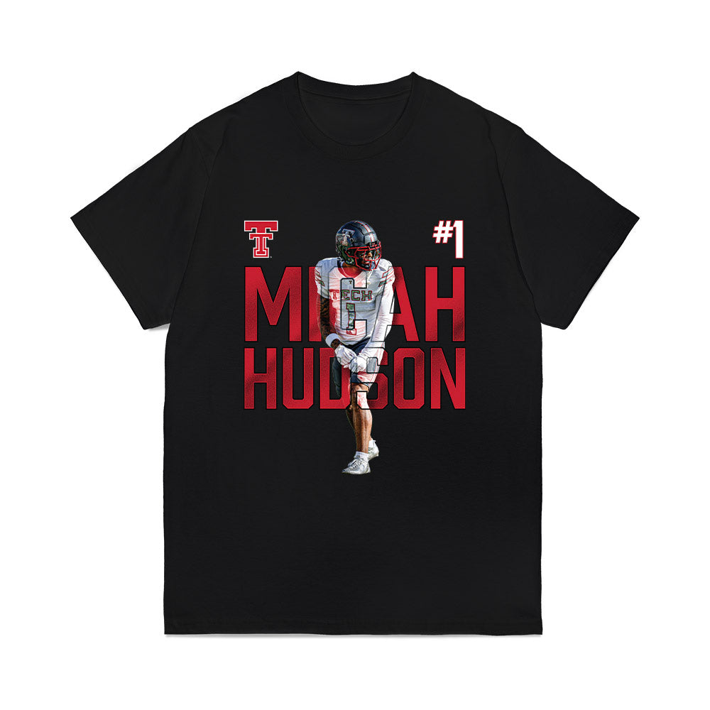 Texas Tech - NCAA Football : Micah Hudson - Collage Comfort Colors T-Shirt-0