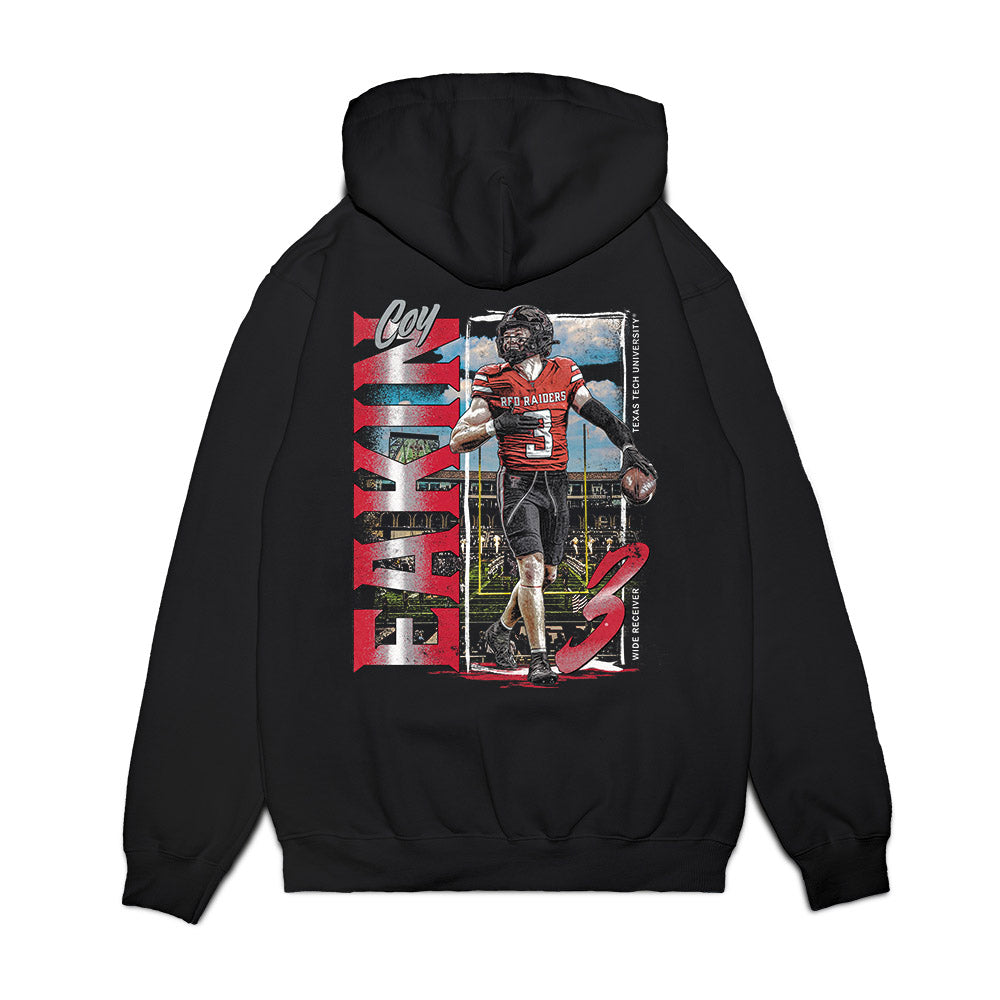 Texas Tech - NCAA Football : Coy Eakin - Collage Premium Hooded Sweatshirt-1