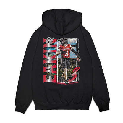 Texas Tech - NCAA Football : Coy Eakin - Collage Premium Hooded Sweatshirt-1