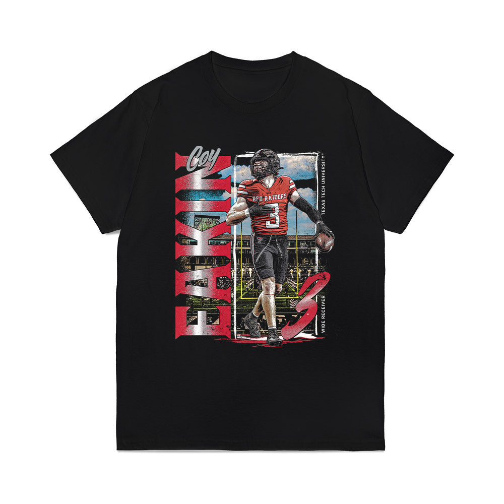 Texas Tech - NCAA Football : Coy Eakin - Collage Comfort Colors T-Shirt-0