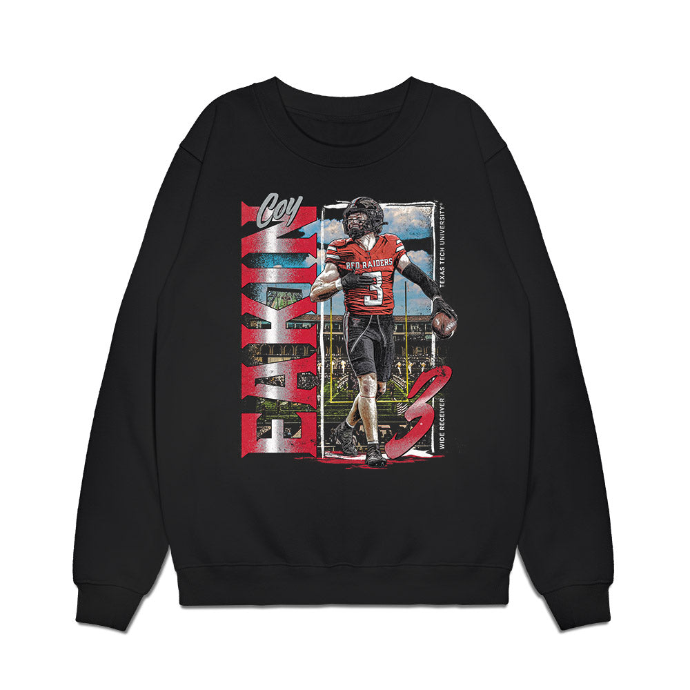 Texas Tech - NCAA Football : Coy Eakin - Collage Premium Crewneck Sweatshirt-0