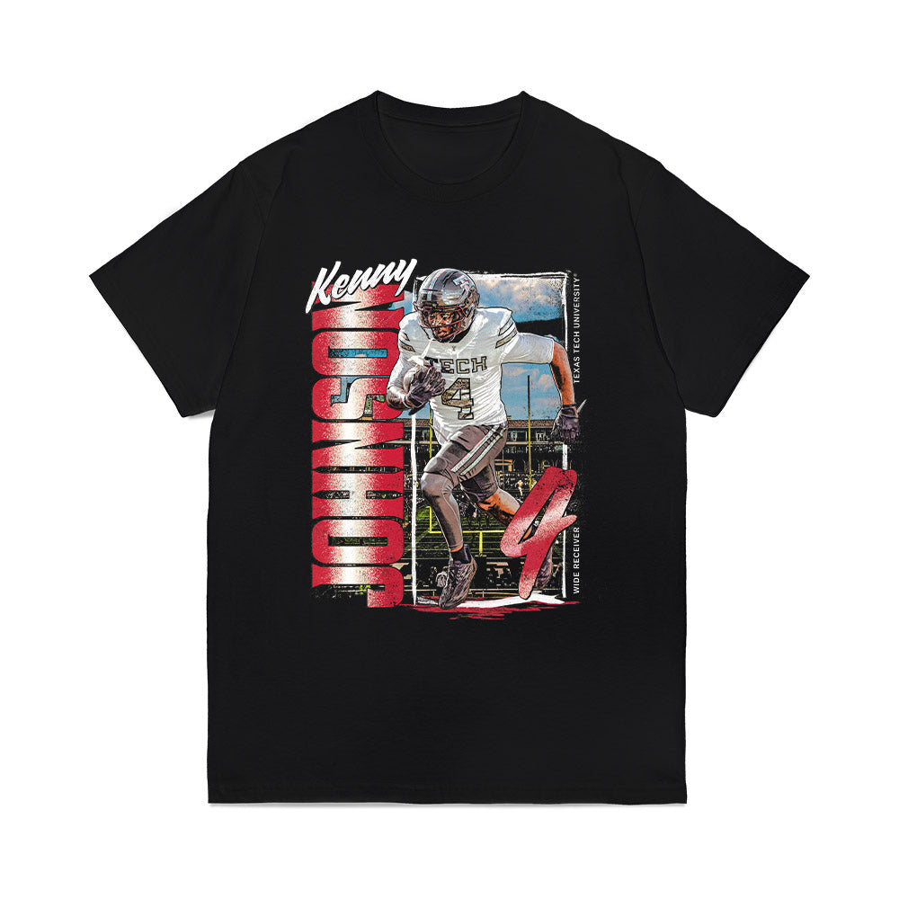Texas Tech - NCAA Football : Kenny Johnson - Collage Comfort Colors T-Shirt-0