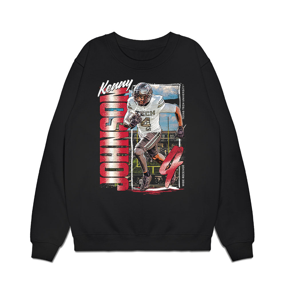 Texas Tech - NCAA Football : Kenny Johnson - Collage Premium Crewneck Sweatshirt-0