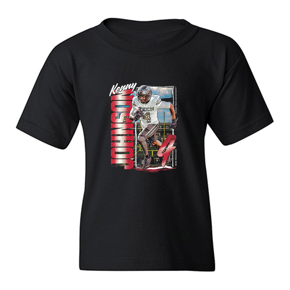 Texas Tech - NCAA Football : Kenny Johnson - Collage Youth T-Shirt-0