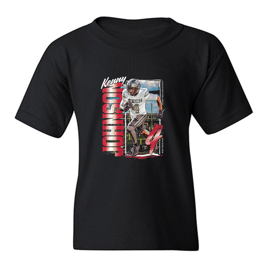 Texas Tech - NCAA Football : Kenny Johnson - Collage Youth T-Shirt-0