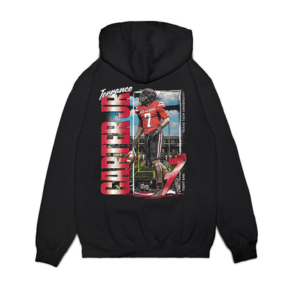 Texas Tech - NCAA Football : Terrance Carter Jr - Collage Premium Hooded Sweatshirt-1
