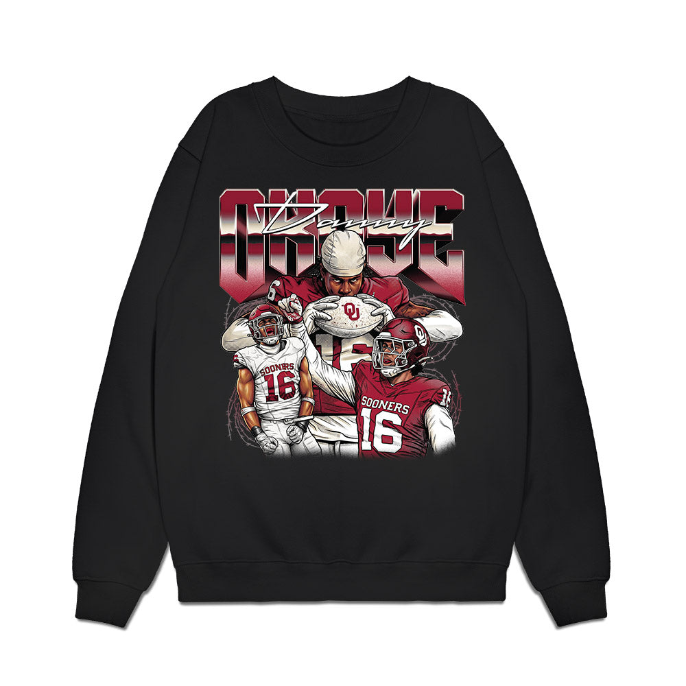 Oklahoma - NCAA Football : Danny Okoye - Collage Premium Crewneck Sweatshirt-0