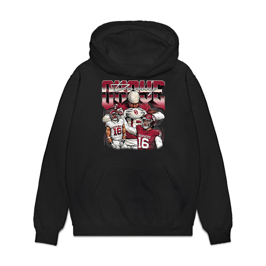 Oklahoma - NCAA Football : Danny Okoye - Collage Premium Hooded Sweatshirt-0