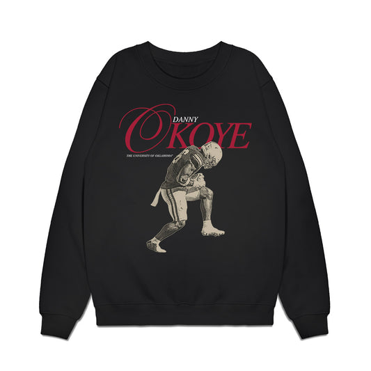 Oklahoma - NCAA Football : Danny Okoye - Legacy Premium Crewneck Sweatshirt-0