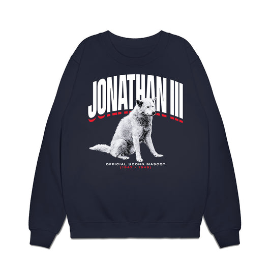 UConn - Huskies Mascot : Jonathan III - Hero Premium Crewneck Sweatshirt-0