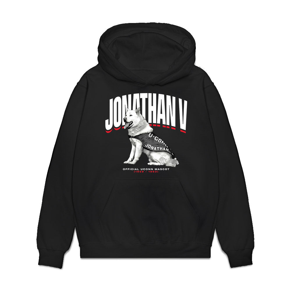 UConn - Huskies Mascot : Jonathan V - Hero Premium Hooded Sweatshirt-0
