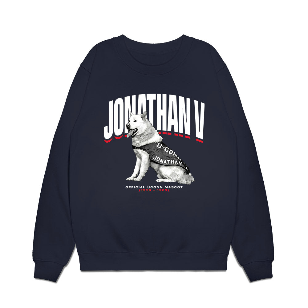 UConn - Huskies Mascot : Jonathan V - Hero Premium Crewneck Sweatshirt-0